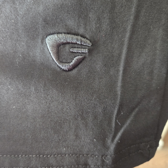 FRIED DENIM Mens Black 1/4 Zip Polo Short Sleeve Shirt,Size XL - Picture 4 of 4